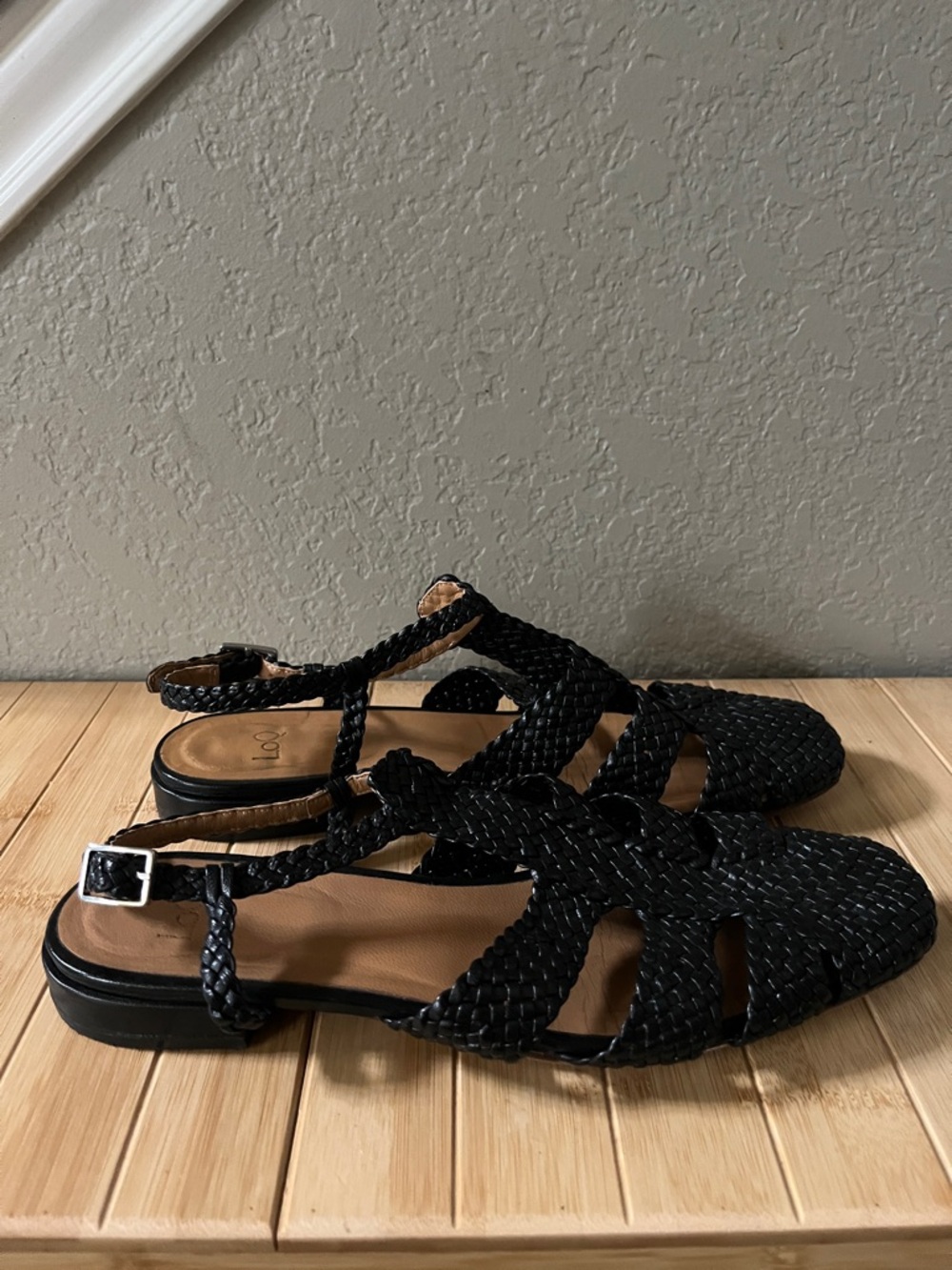 LOQ Arlo Sandal - Black Braided Leather Strappy Women’s Sandals - 39 - Picture 3 of 13